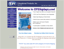 Tablet Screenshot of epidisplays.com